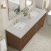 Myrrin 72" Double (Vanity Only Pricing) in Mid-Century Walnut